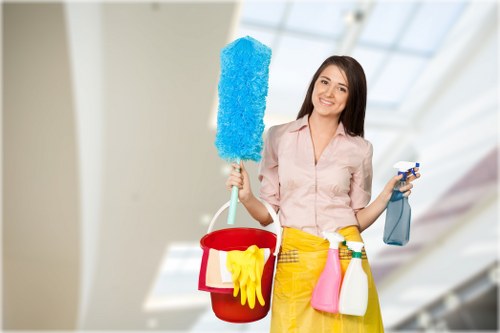 Team maintaining and inspecting carpet cleaning machine safely