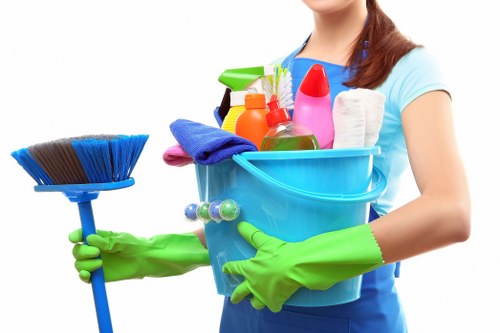 Spot treatment for upholstery stains in a Chelsea commercial space