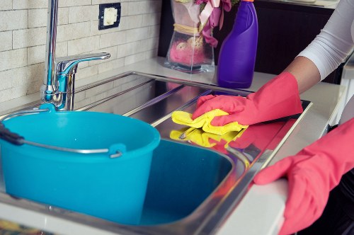 Local cleaners preparing a Chelsea home for new occupants