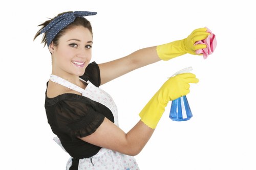 Local commercial cleaning team preparing a Chelsea business premises